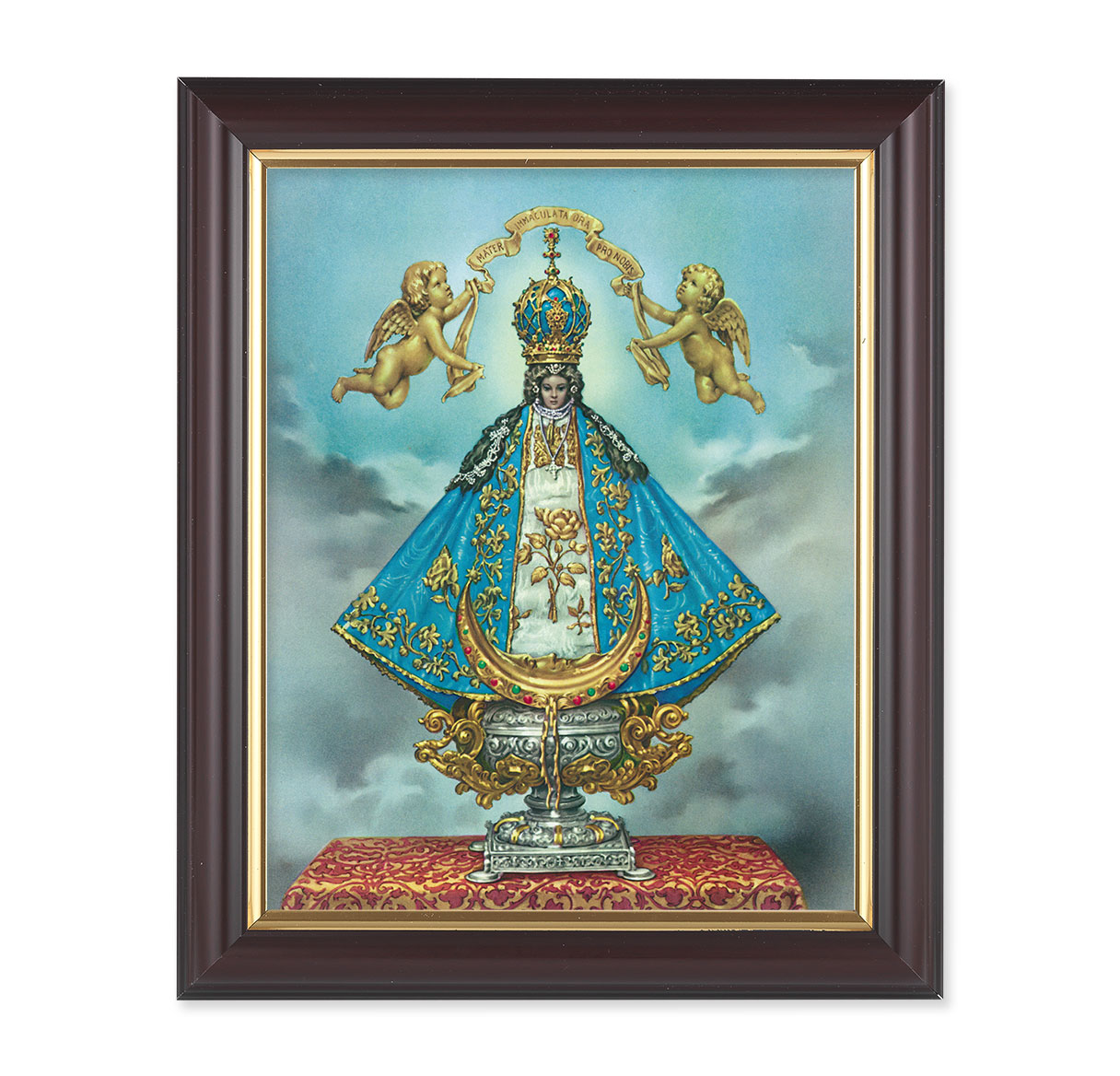 Virgen de San Juan Walnut Framed Art
