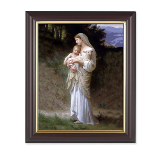 Divine Innocence Walnut Framed Art