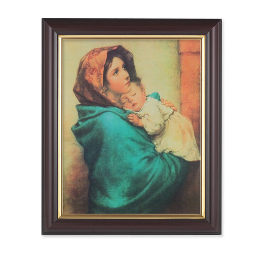 Madonna of the Streets Walnut Framed Art