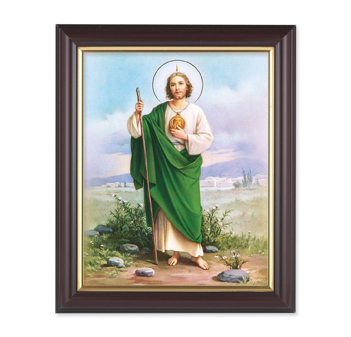 St. Jude Walnut Framed Art
