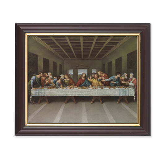 Last Supper Walnut Framed Art