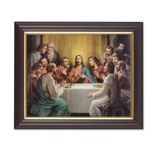 Last Supper Walnut Framed Art