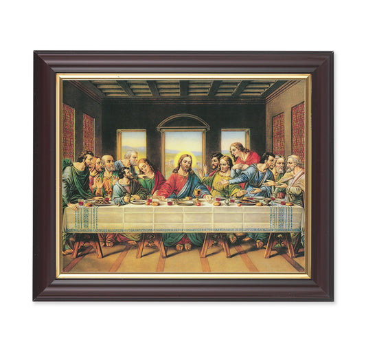 Last Supper Walnut Framed Art