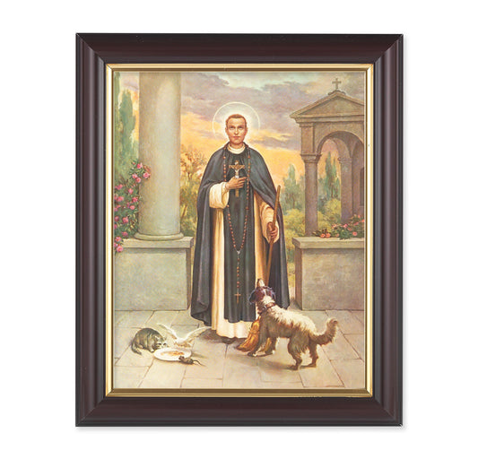 St. Martin de Porres Walnut Framed Art