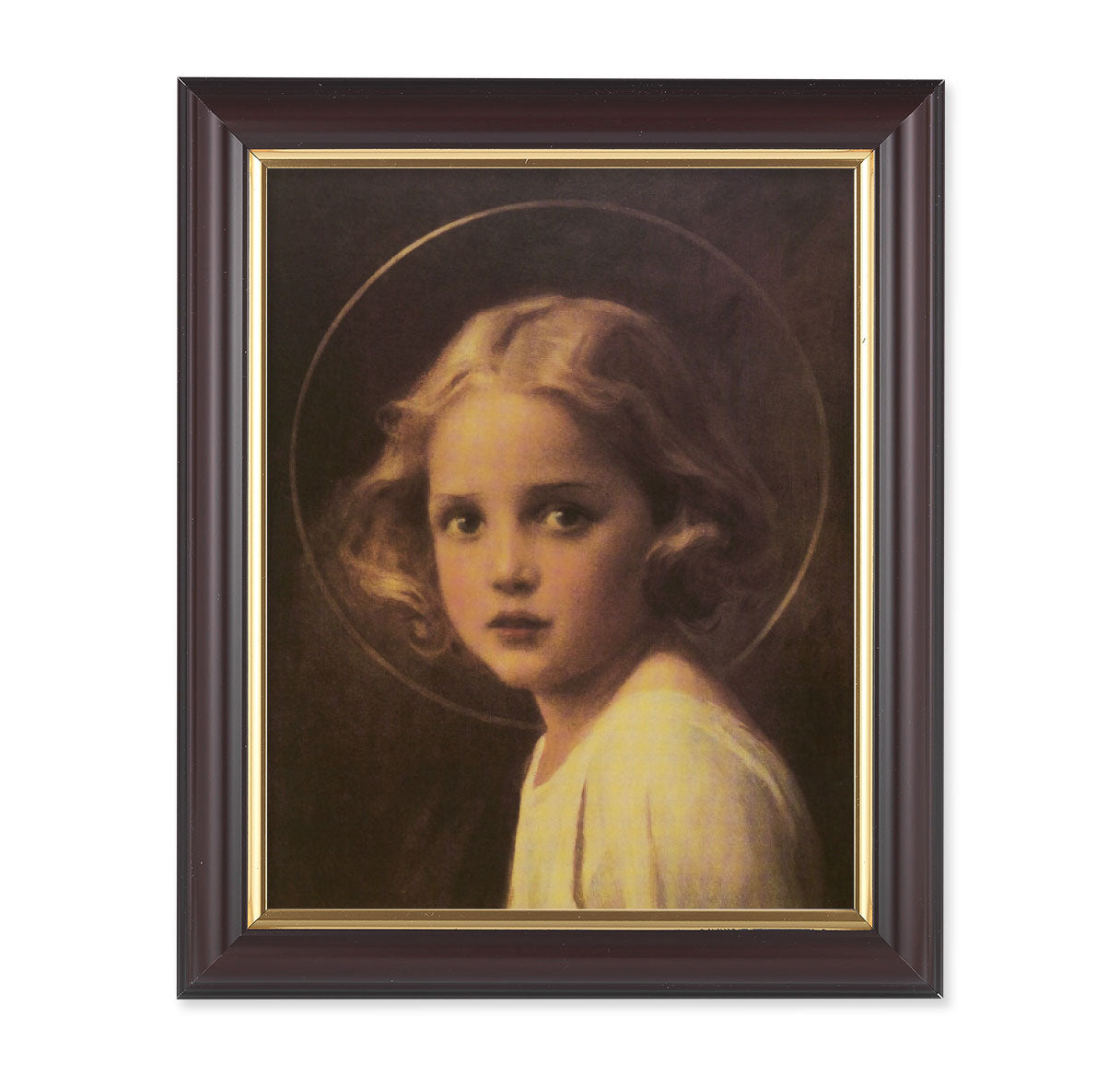 Mary Most Holy Walnut Framed Art