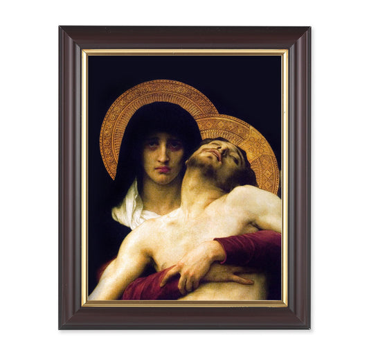 The Pieta Walnut Framed Art