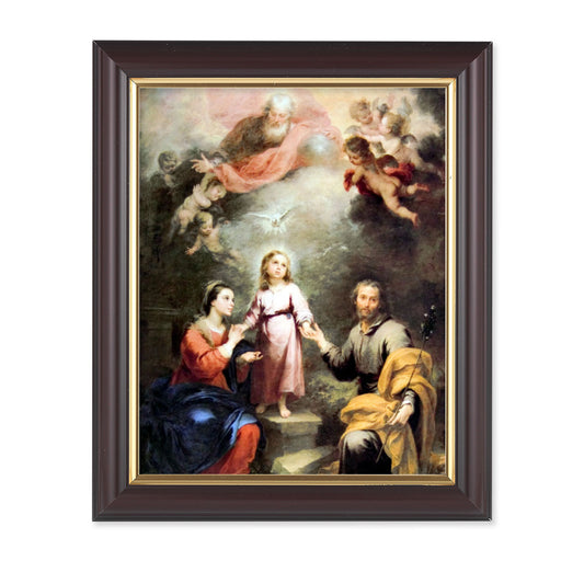 Heavenly and Earthly Trinities Walnut Framed Art