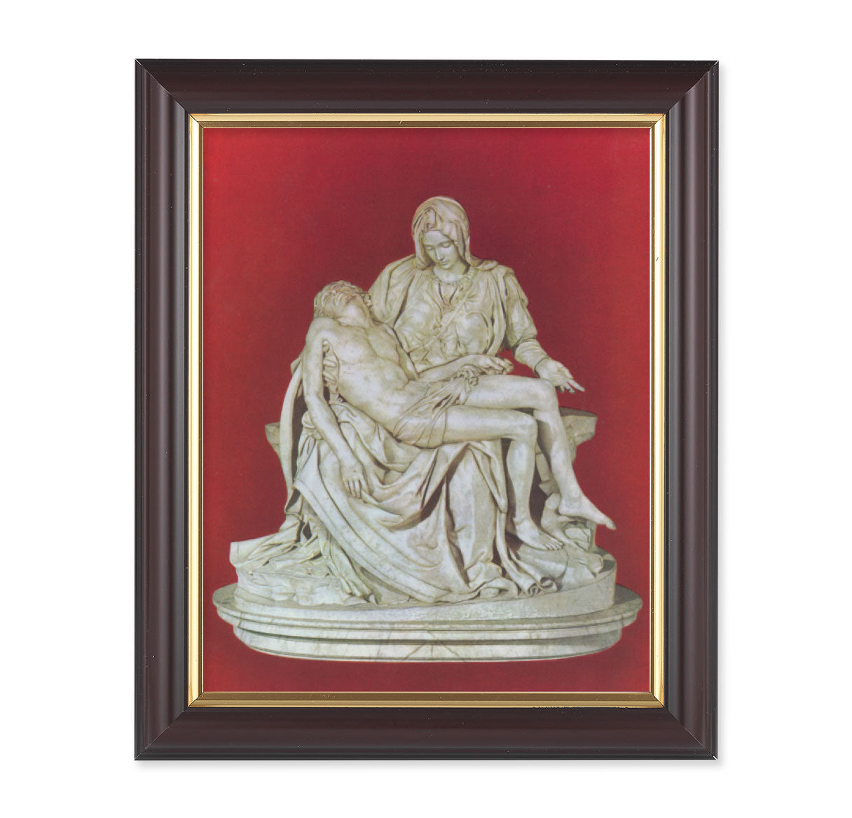 The Pieta Walnut Framed Art