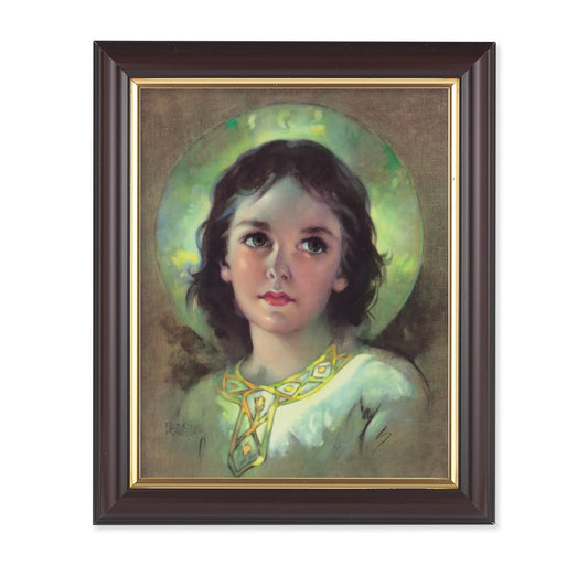 The Child Jesus Walnut Framed Art