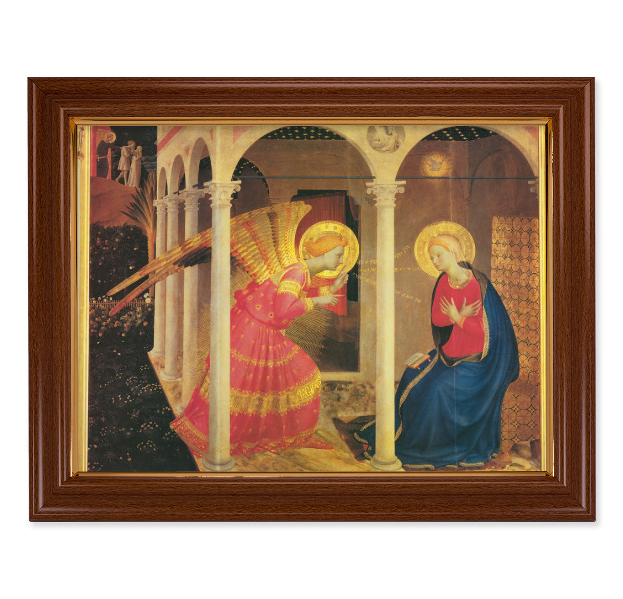 The Annunciation Walnut Finish Framed Art