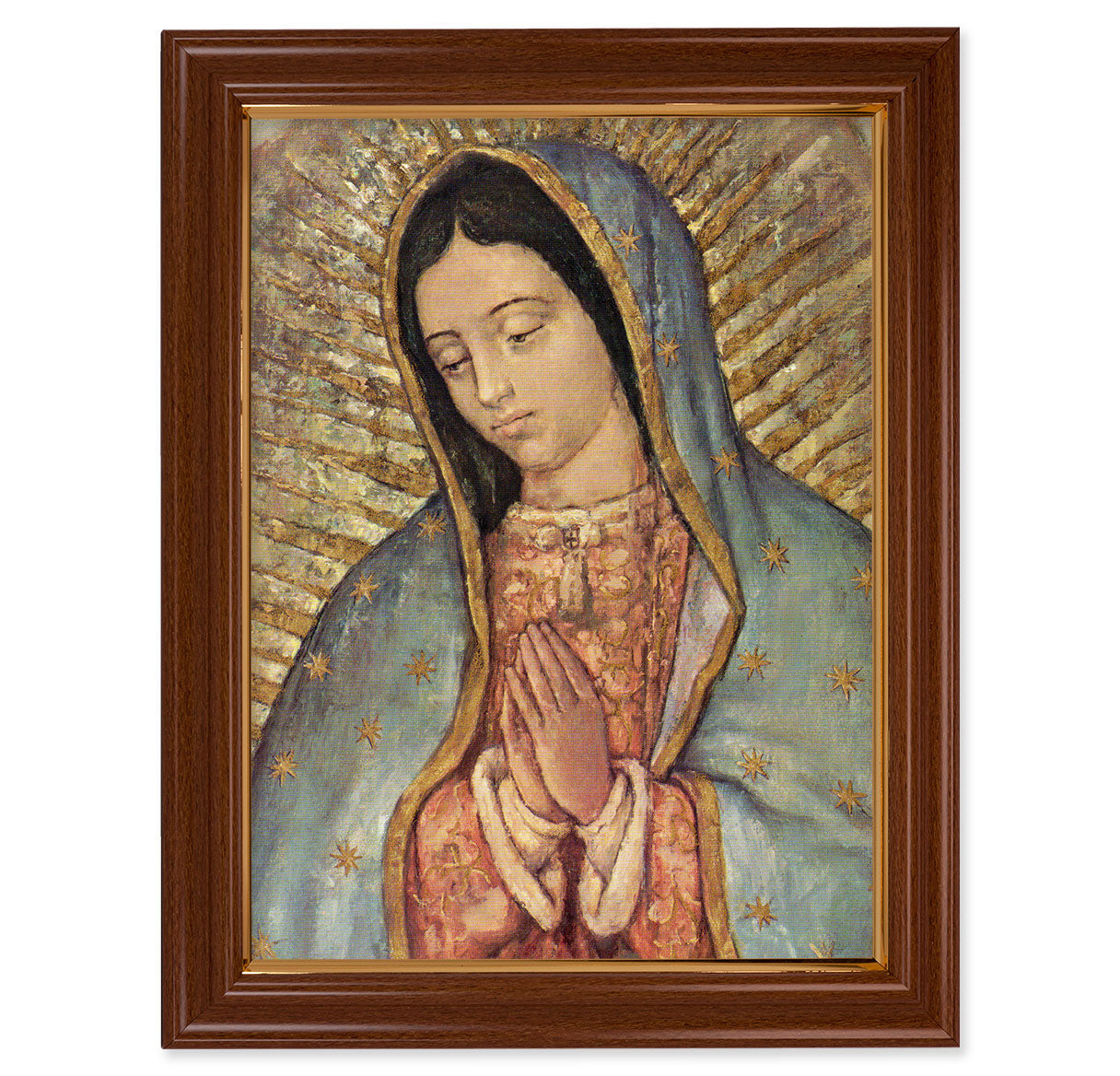 Our Lady of Guadalupe Walnut Finish Framed Art