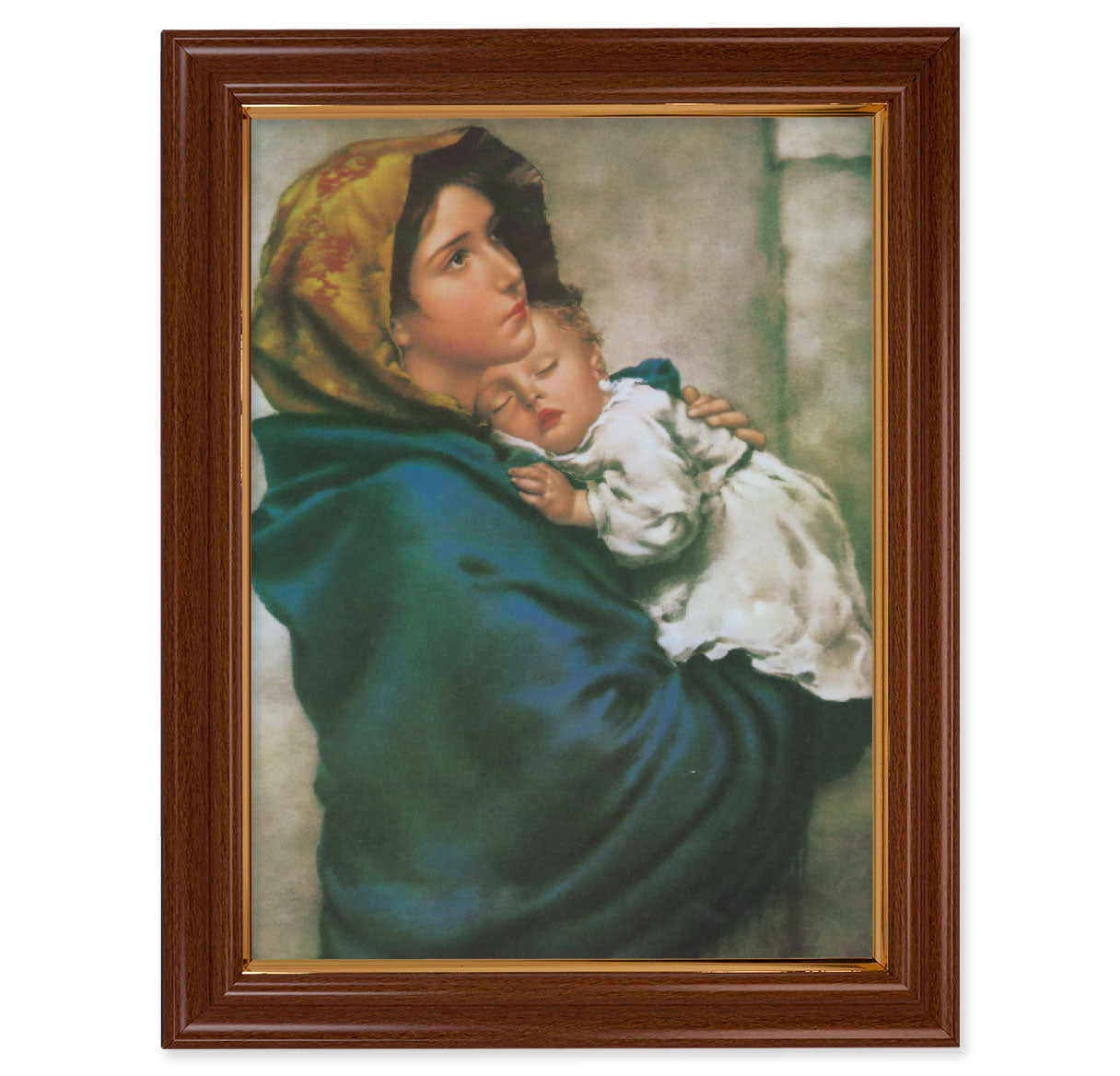 Madonna of the Streets Walnut Finish Framed Art