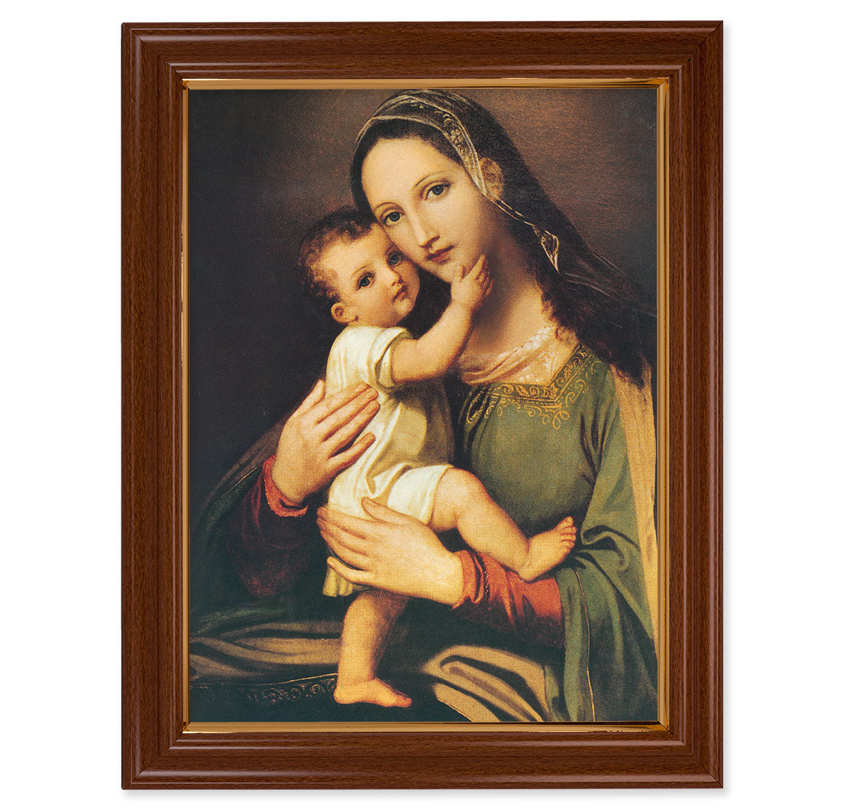 Miraculous Image of the Succouring Mary Walnut Finish Framed Art