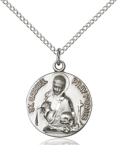 Sterling Silver Saint Gabriel of the Blessed Virgin