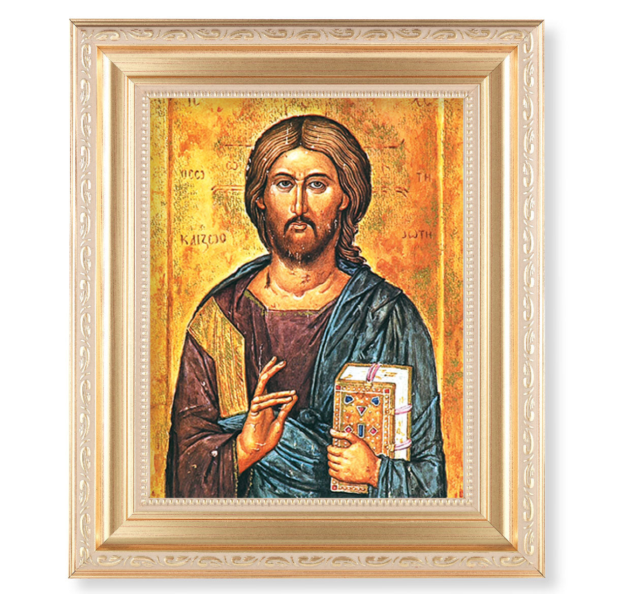 Christ All Knowing Gold Framed Art