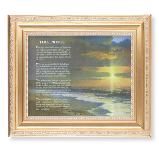 Footprints Gold Framed Art
