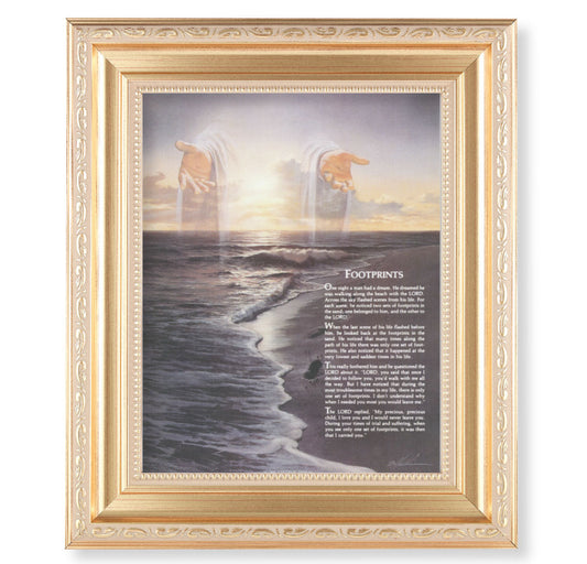 Footprints Gold Framed Art