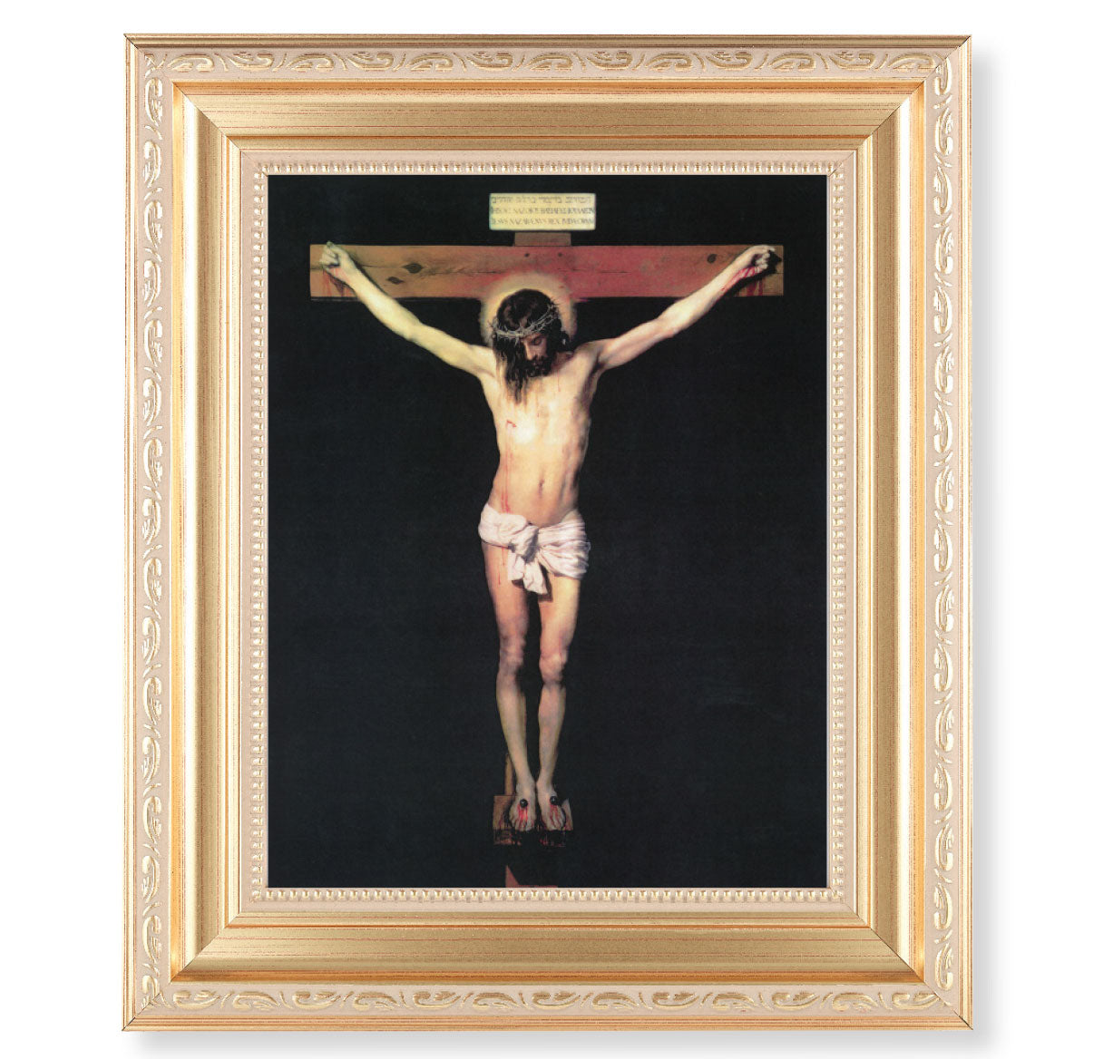 Crucifixion Gold Framed Art