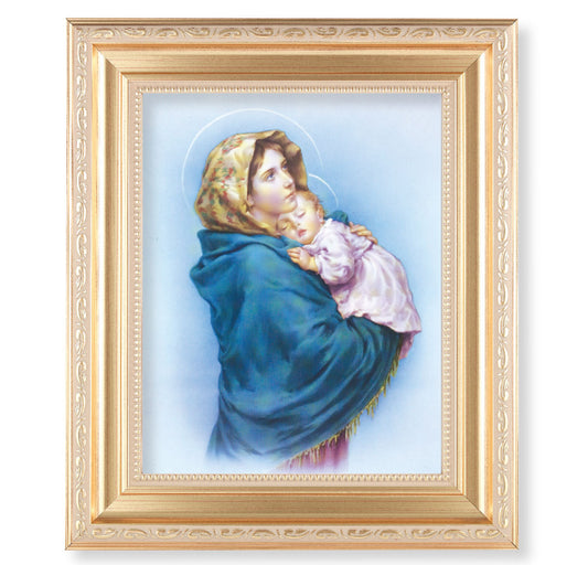 Madonna of the Streets Gold Framed Art
