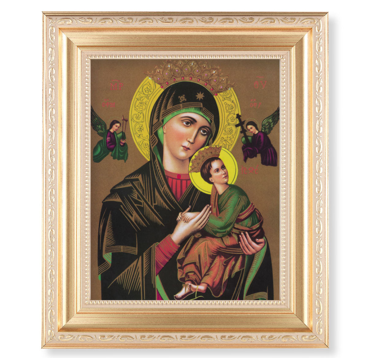 Our Lady of Perpetual Help Gold Framed Art