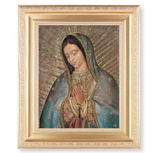 Our Lady of Guadalupe Gold Framed Art