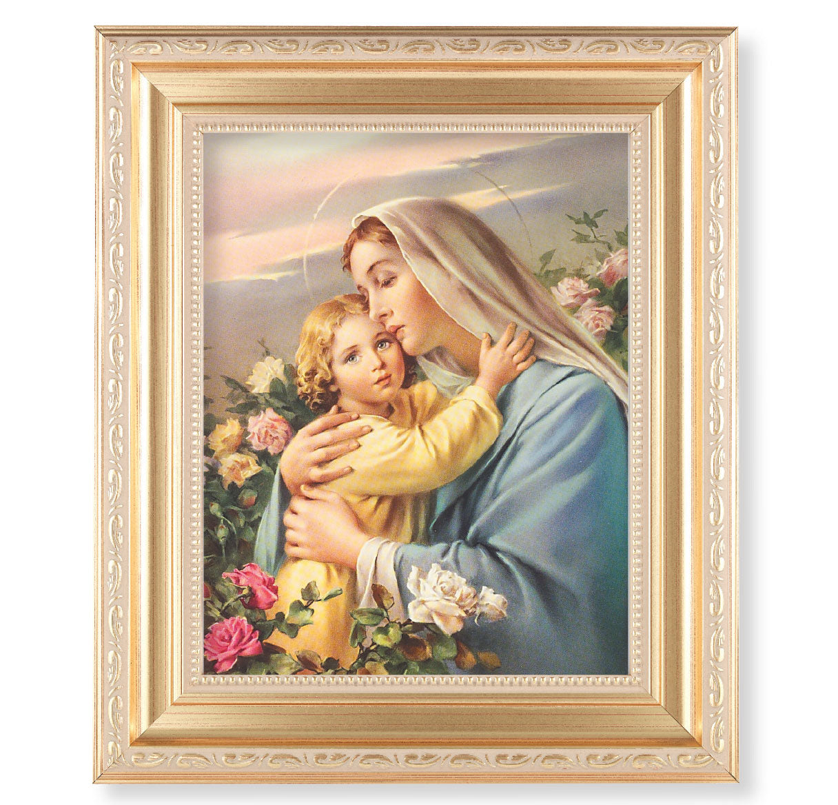 Madonna and Child Gold Framed Art