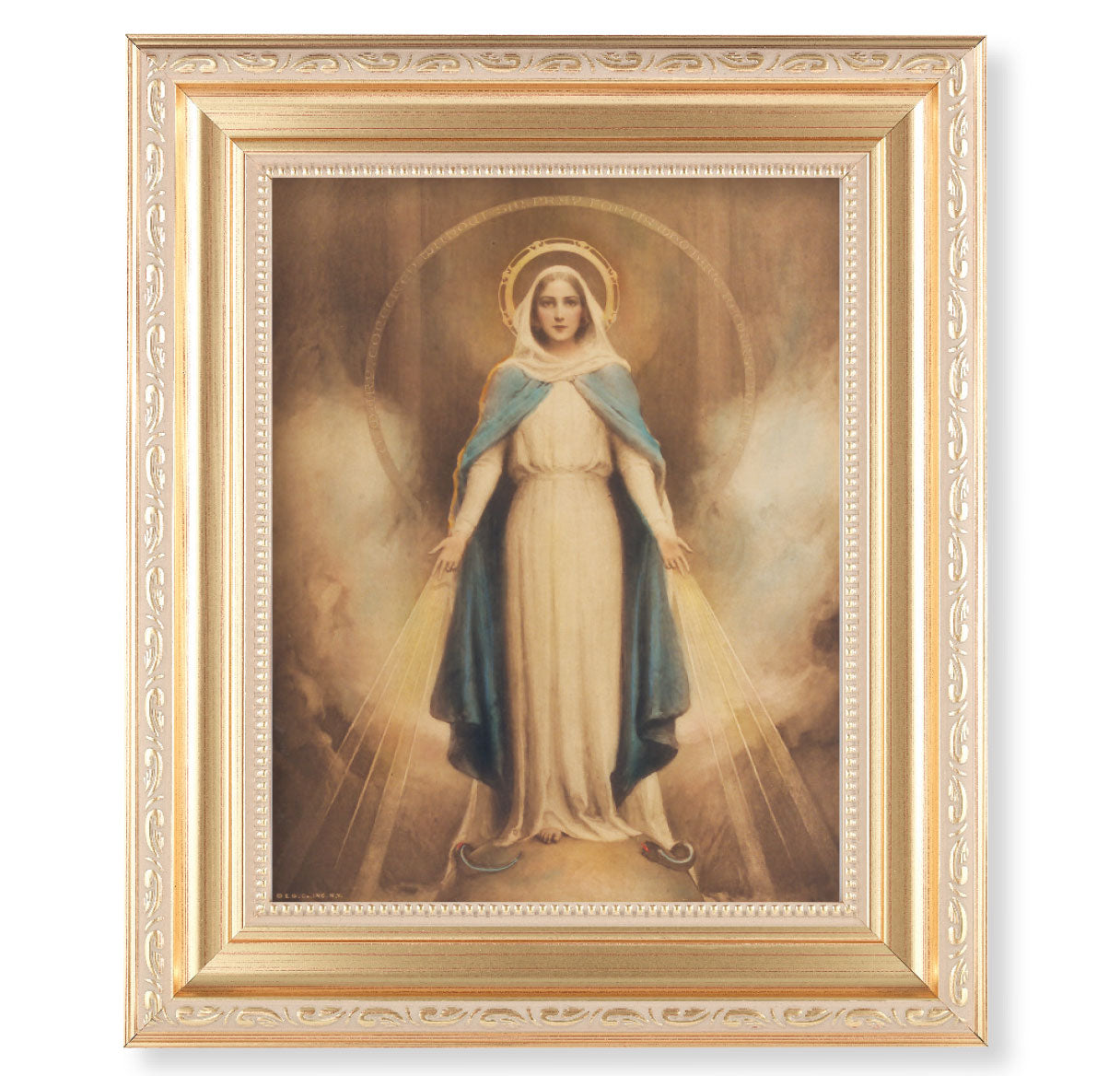 Miraculous Mary Gold Framed Art
