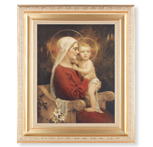 Madonna and Child Gold Framed Art