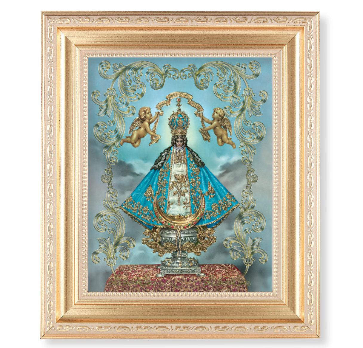 Virgen de San Juan Gold Framed Art