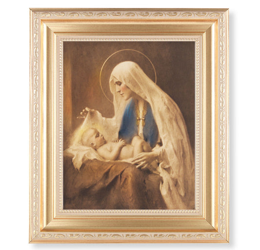Madonna and Child Gold Framed Art