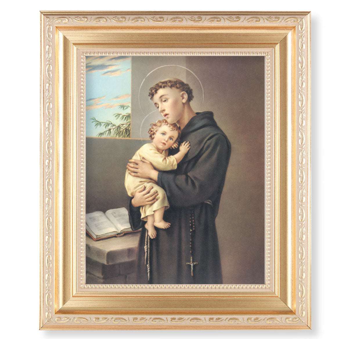 St. Anthony Gold Framed Art