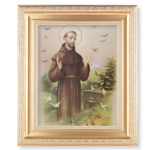 St. Francis Gold Framed Art