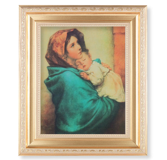 Madonna of the Streets Gold Framed Art