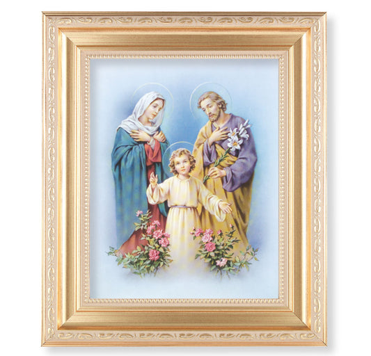 Holy Family Gold Framed Art