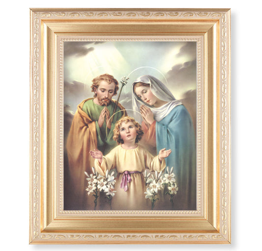Holy Family Gold Framed Art