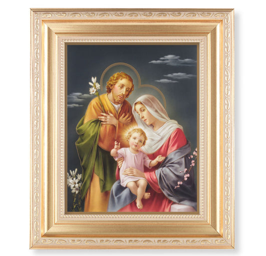 Holy Family Gold Framed Art