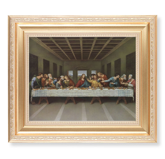 Last Supper Gold Framed Art