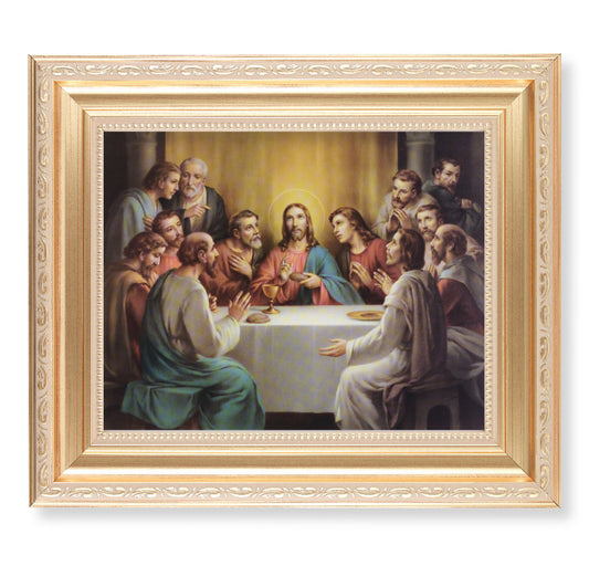 Last Supper Gold Framed Art