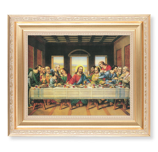 Last Supper Gold Framed Art