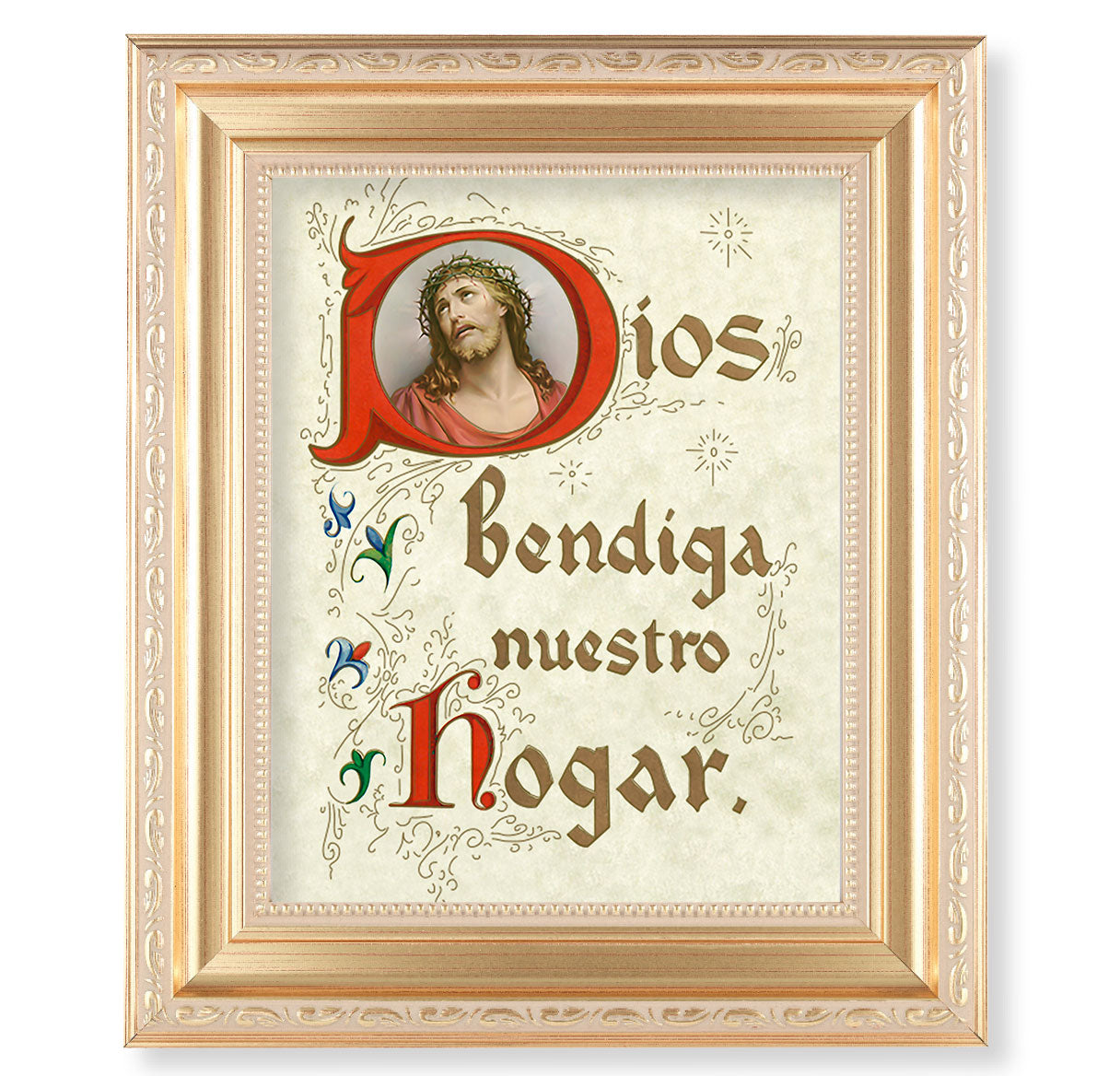 House Blessing (Spanish) Gold Framed Art