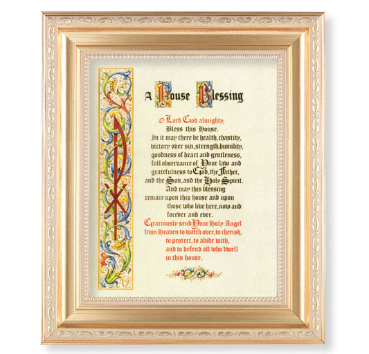 House Blessing Gold Framed Art