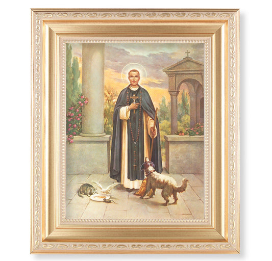 St. Martin DePorres Gold Framed Art