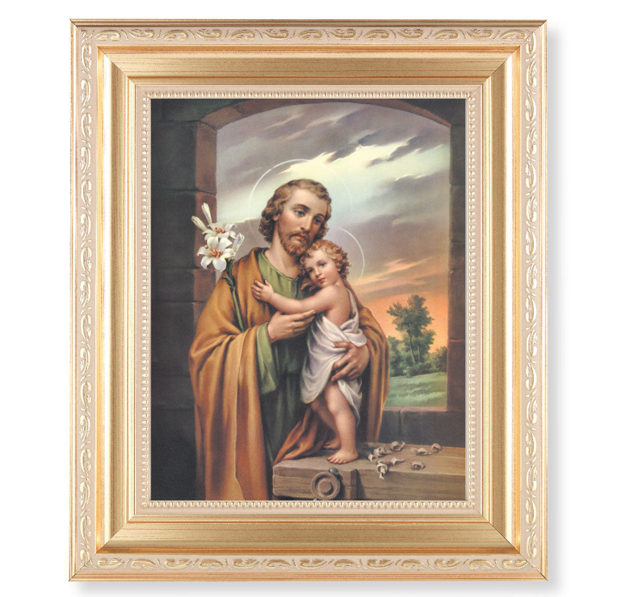 St. Joseph Gold Framed Art