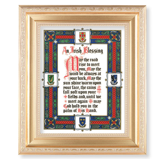 Irish Blessing Gold Framed Art