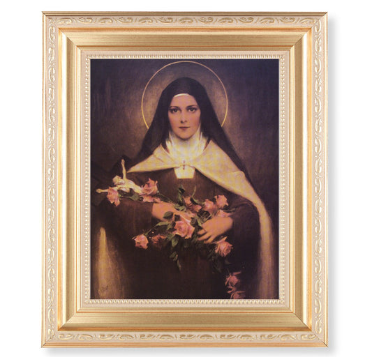 St. Therese Gold Framed Art