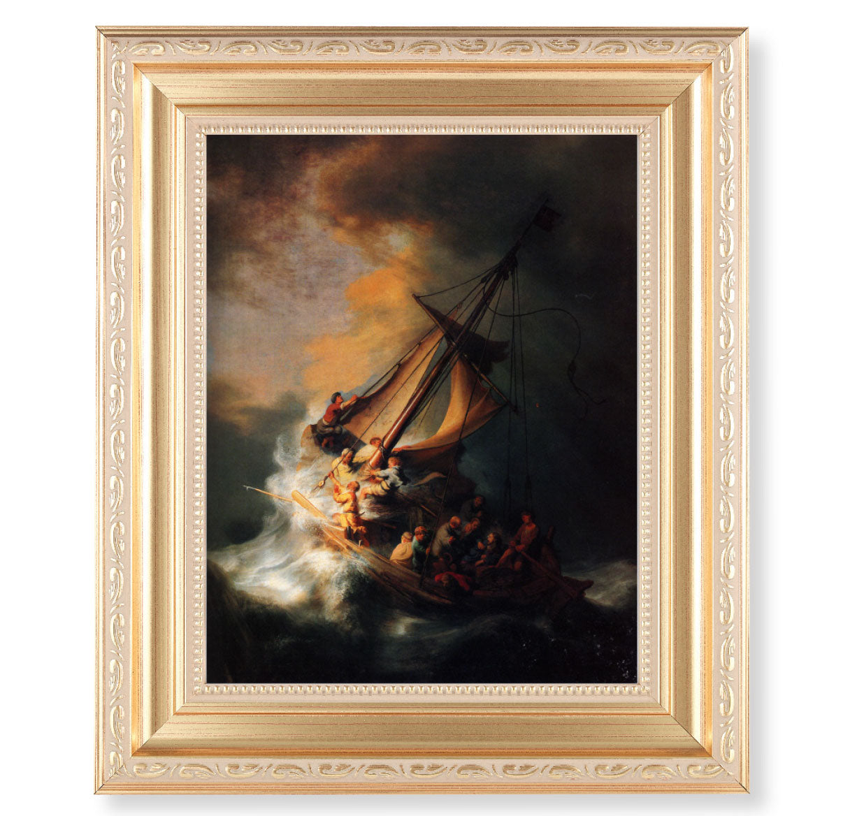 The Storm on the Sea of Galilee Gold Framed Art