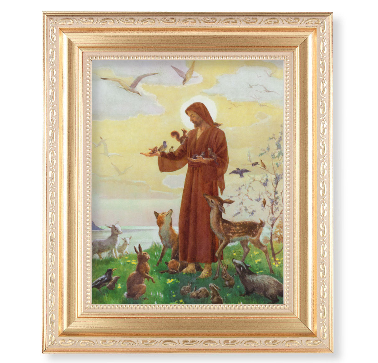 St. Francis Gold Framed Art