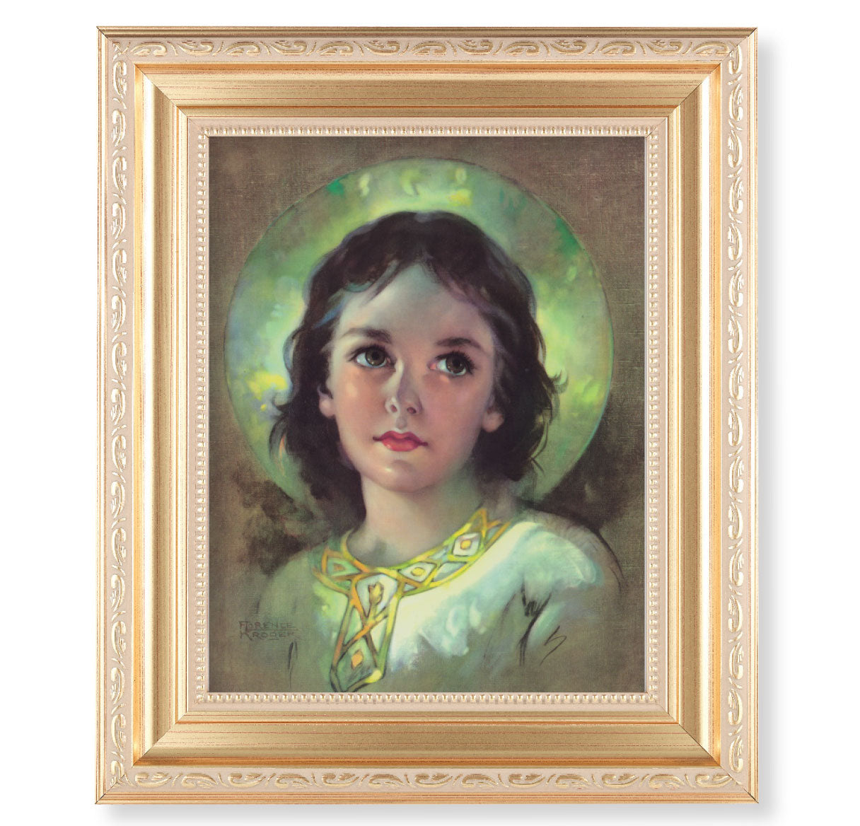 The Child Jesus Gold Framed Art