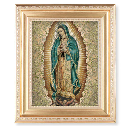 Our Lady of Guadalupe Gold Framed Art