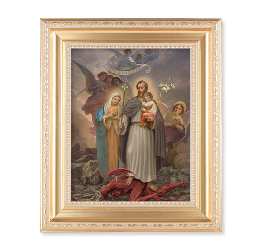 St. Joseph "Terror of Demons" Gold Framed Art